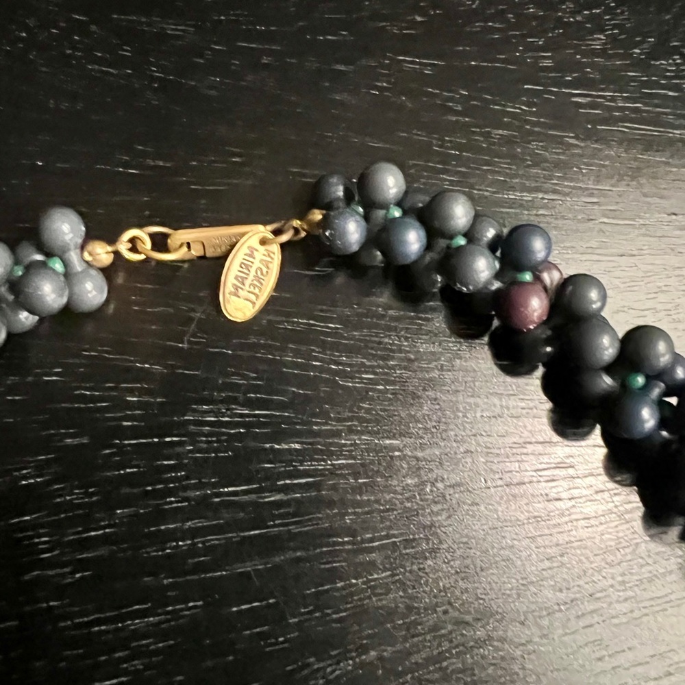 1960’s Miriam Haskell Elegant Barbell Necklace RARE - Picture 5 of 5